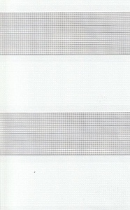 Открытые рулонные шторы день-ночь Римини, белый 15 купить в Наро-Фоминске с доставкой